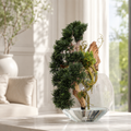 Hängender Zedern-Bonsai in Vase Luna für stilvolle Innenräume | Lichtvella